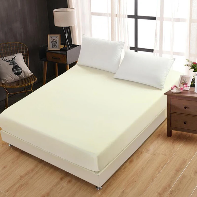 Hotel Non-slip Fitted Sheet Home Bed Sheet Fitted Sheet Bed Cover Elastic Band Mattress Cover Bedding Bedspread Bed Protector