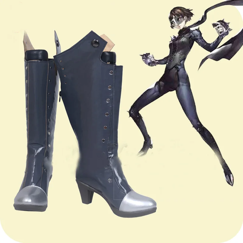 Persona 5 Makoto Niijima Queen/Обувь для костюмированной вечеринки Женские ботинки на