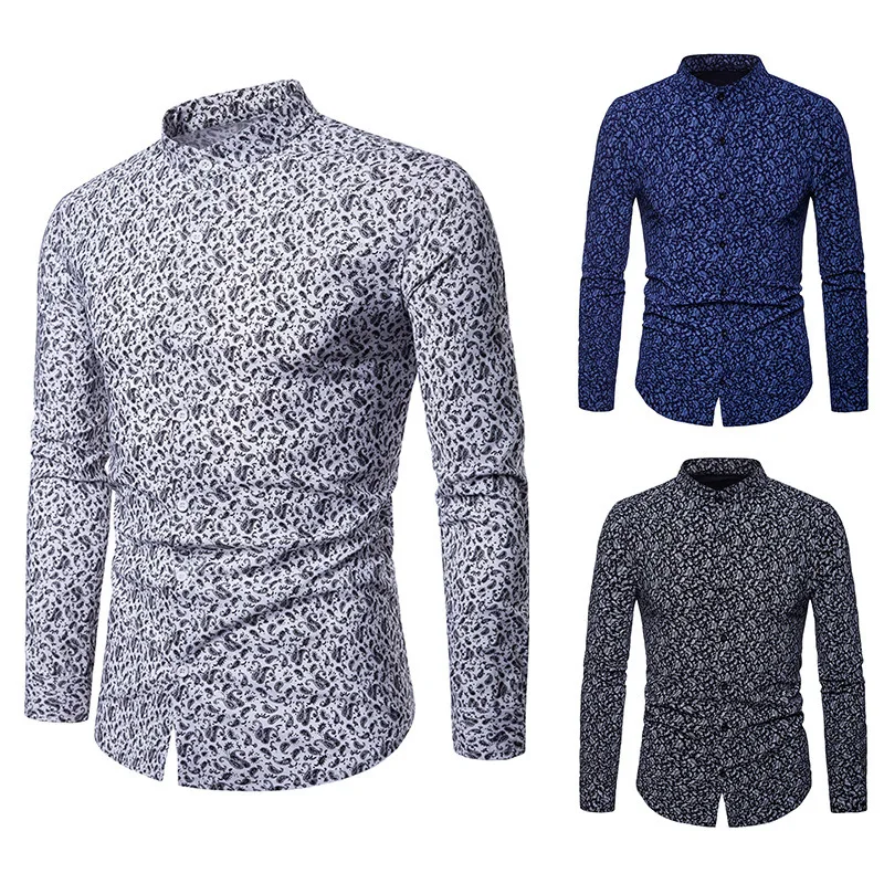 

Top men,shirt men,men's shirts,fashion casual shirts,printed shirts, men's lapel shirts, long sleeve shirt men, men's clothing,