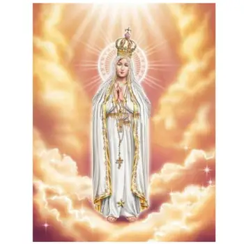 

Diamond Art Painting DIY Round 5D Cartoon Serial Cross Stitch Art Blessed Virgin Mary Cross-Stitch Kit Decor Gifts Kits Art