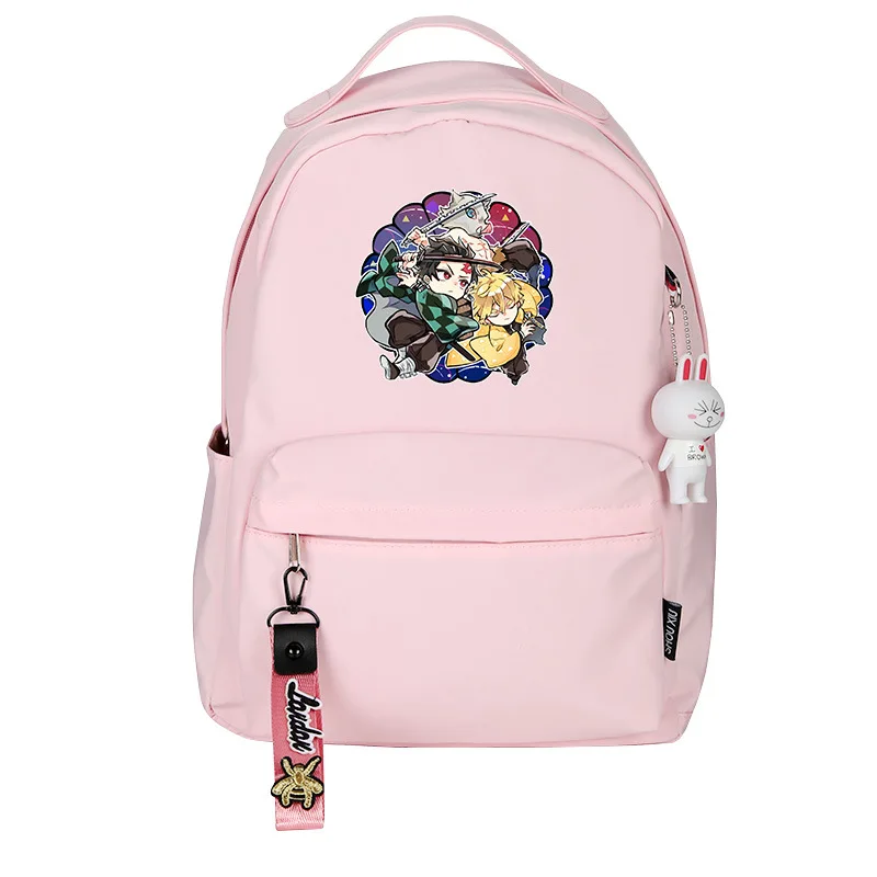 stylish backpacks for teenage girl Demon Slayer: Kimetsu no Yaiba Women Backpack Mochila Feminina Waterproof Travel Bagpack Pink Bookbag Girls School Bags Rugzak trendy laptop backpacks Stylish Backpacks