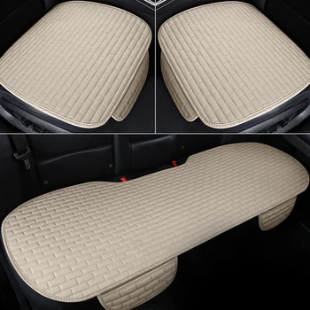

Car Seat Cushion Cover Front Car Rear Flax Seat Protect Cushion Automobile Seat Cushion Protector Pad Car Cover Mat Protect