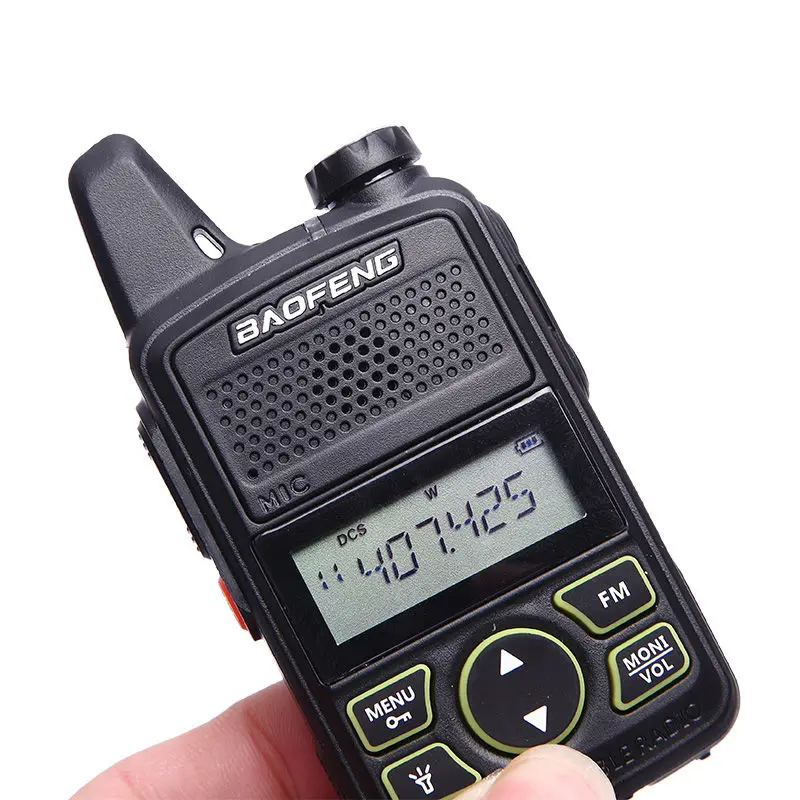 2 шт.) Baofeng BF-T1 мини-рация UHF портативный двухстороннее радио FM функция Ham Радио Baofeng T1 USB HF трансивер