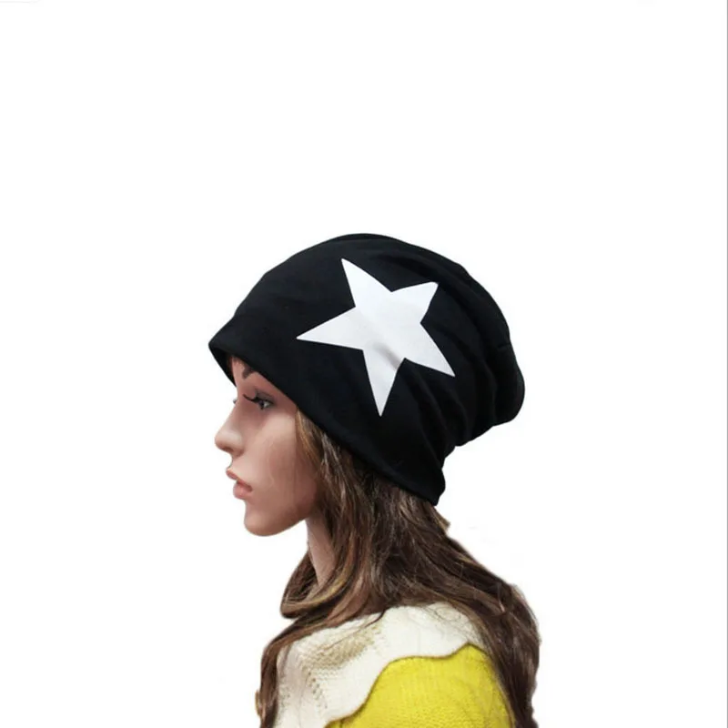 Оптовая продажа повседневное цвета Star для мужчин женщин вязать Осень шапка куполообразная хип хоп Мода Высокое качество теплые шляпки