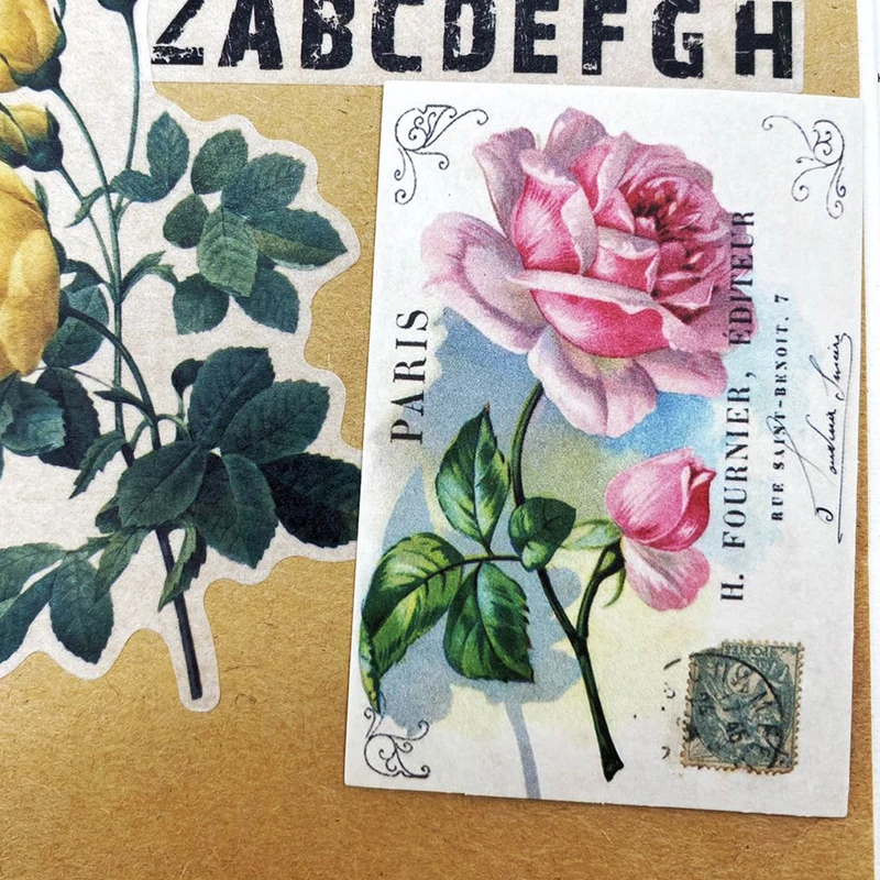 14PCS / bag Vintage Plant Bill Stickers scrapbooking album junk journal project happy planner decoration stickers cartoon stickers decorative stickers self adhesive stickers custom stickers stationery stickers anime stickers paper stickers adhesive stickers decorative labels stickers animal stickers