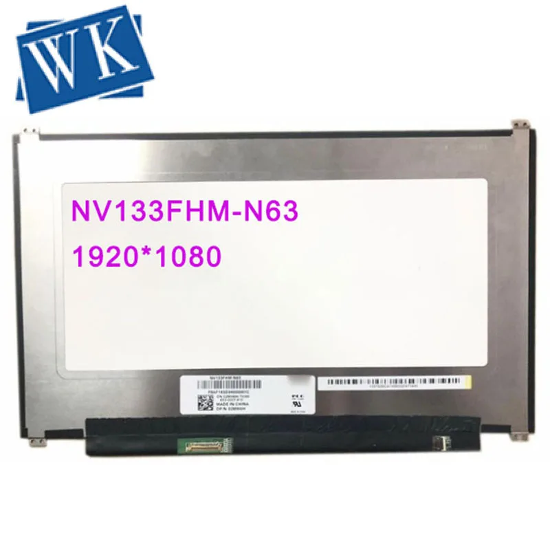 Для BOE NV133FHM-N63 NV133FHM N63 ЖК-дисплей СВЕТОДИОДНЫЙ матричный экран для ноутбука 13,3 30pin FHD 1920X1080 Замена ips экран
