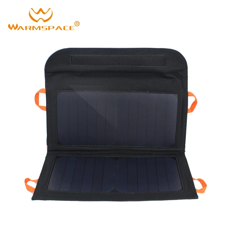 WARMSPACE 13 Вт/5 В складная солнечная панель двойной USB портативный сотовый телефон зарядное устройство монокристаллический кремний