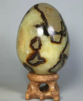 

NATURAL Septarian Dragon Crystal Egg Sphere Gem geode Mineral Specimen /Stand
