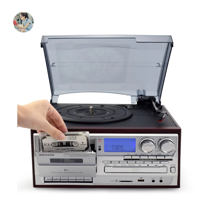 Gangster Booth discord 2021 Imed Iretro New Ruby Laser Vinyl Record Player Phonograph Cd Tape  Radio Bluetooth Usb Retro Ac220v - Home Theater Amplifiers - AliExpress