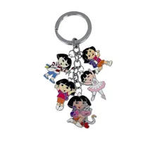 Натуральный продукт Дора путешественница Дора цвет рисунка металлические брелки Висячие пряжки(5-A набор