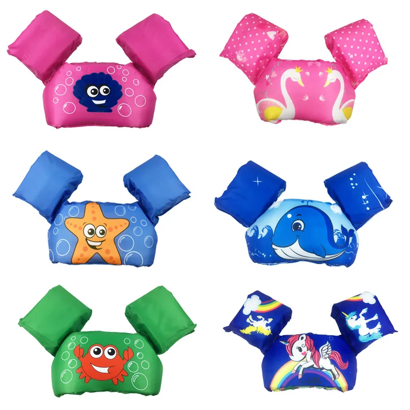 

3-6 Year Old Child Swim Vest Cartoon Swim Pool Swimming Arm Ring Safety Training Beach Children Swimming Arm Circle Float Ring