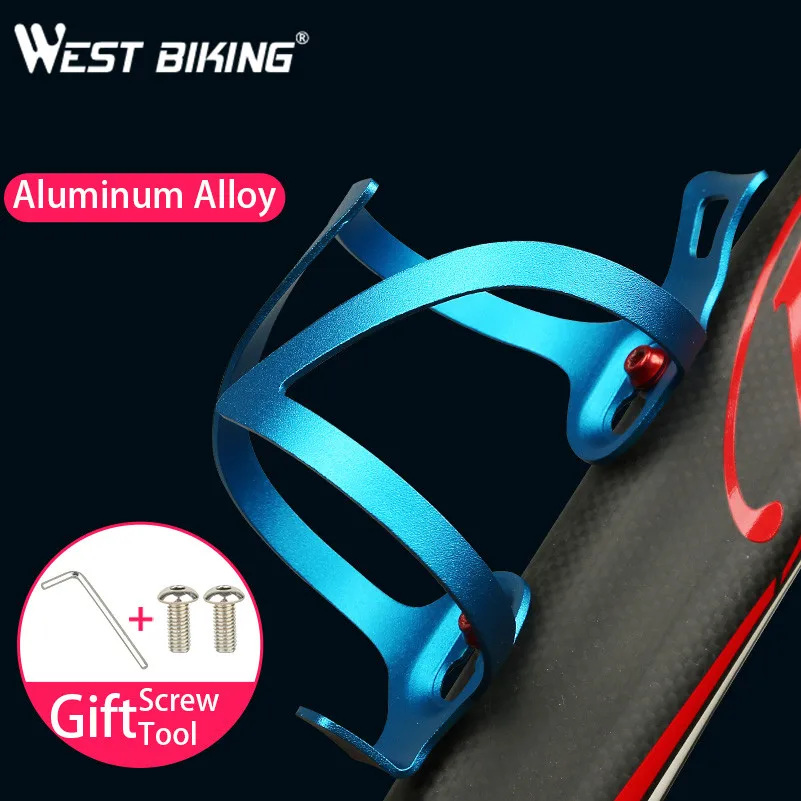 WEST BIKING Aluminium Alloy Bike Water Bottle Holder Ultralight MTB Road Bicycle Bottle Cage Holder Cycling Accessories WEST BIKING Aluminium Alloy Bike Water Bottle Holder Ultralight MTB Road Bicycle Bottle Cage Holder Cycling Accessories
