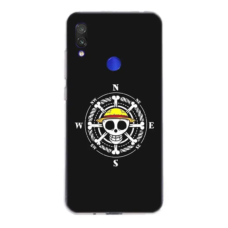 One Piece Logo Anime Silicone Phone Case For Xiaomi Redmi Note 8 7 6 Pro 5 4 4X K20 7A S2 5A 6A Y3 Xiomi A3 9T 9 SE F1 S2 Cover - Цвет: No.2