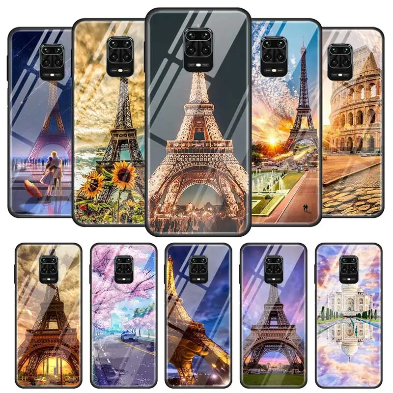 Чехлы для Xiaomi Redmi Note 9S 8 8T 7 6 9 Pro Max Mi 10 Lite CC9 CC9E 9T Poco X2 Glass Caso Cover|Бамперы| |