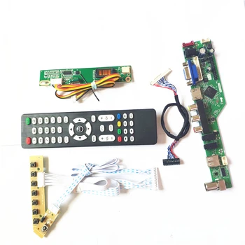 

For LP154W02-A1/B1K1/B1K2 1CCFL 30Pin LVDS VGA HDMI AV USB RF TV56 controller board LCD display Remote+Inverter+keyboard DIY kit