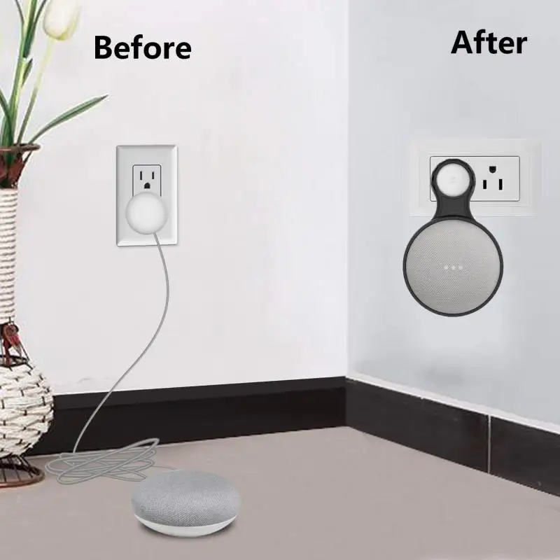 Розетка настенный держатель Подставка для Google Home Mini, компактный аксессуар для Google Home Мини голосовой помощник вешалка