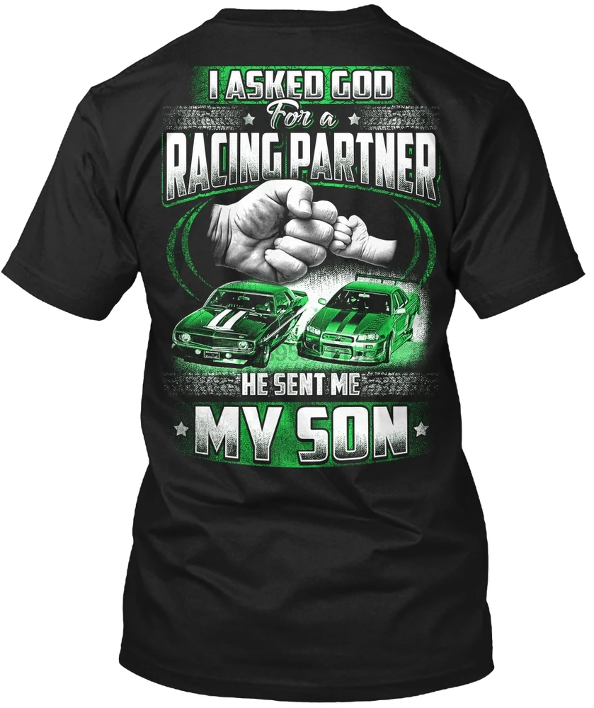 Мужская футболка DRAG RACING PARTNER MY футболки для сына Женская футболка|Футболки| |