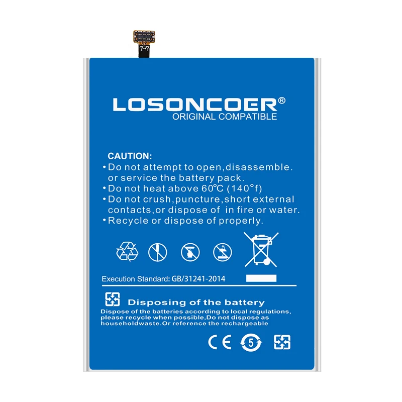 LOSONCOER S99 6600 мАч новейшее производство литий-ионная резервная батарея для мобильного телефона HOMTOM S99+ номер отслеживания
