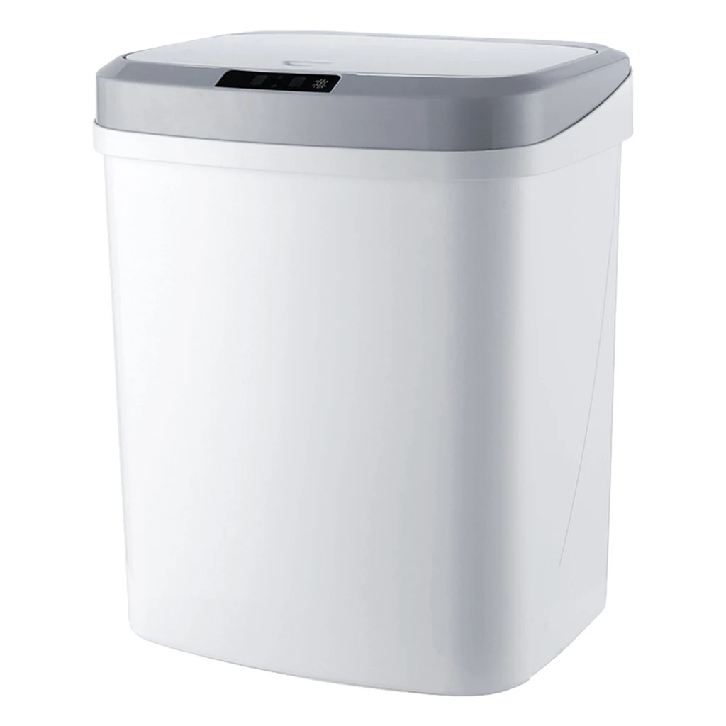 15L Smart Induction Trash Can Sensor Automatic Trash Bin Indoor Wastebasket