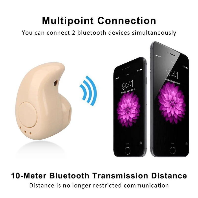 Newest Mini Wireless In-ear Earphone Hands Free Earphones Bluetooth-compatible Stereo Auriculares Earbuds Bass Headset