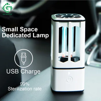 

Mini USB Rechargeable UV Germicidal Lamps 5V Timer Quartz Sterilizer Light Wavelength 185nm with Ozone Cabinet Fridge Kill Mites