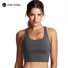 Reggiseno sportivo CRZ YOGA Strappy Yoga per donna reggiseni sportivi con supporto medio imbottito senza fili