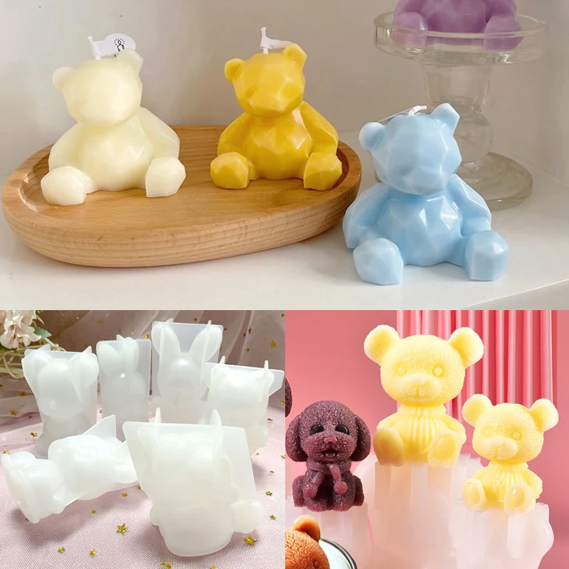Женская силиконовая форма для свечей свечения эпоксидное мыло Kaarsen 3D кот