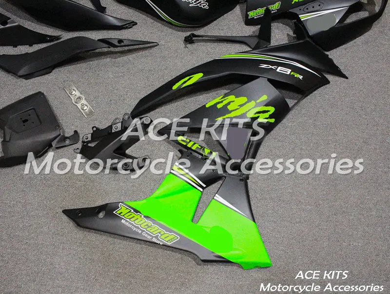 Мотоциклетный обтекатель abs, пригодный для kawasaki Ninja ZX6R 636 2009 2010 2011 2012 корпусные детали пресс-форм ACEKITS Магазин № 0174