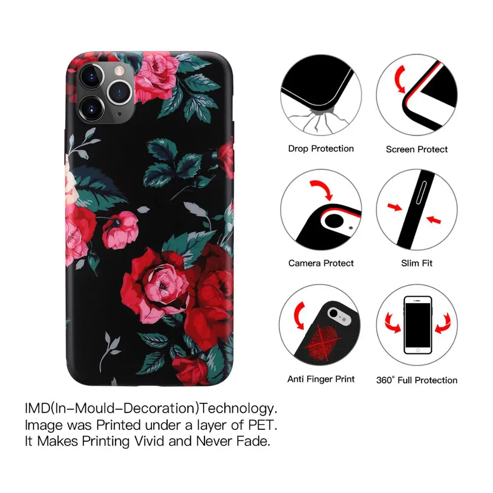 Netarlier красивая красная роза фотосессия для iPhone11 11 Pro Max 7Plus 8 XR XsMax IX защитный