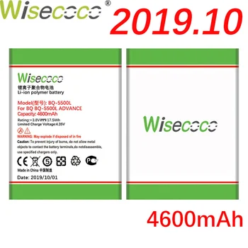 

WISECOCO 4600mAh Battery For BQ BQ-5500L BQS-5500L ADVANCE Cell Phone Latest Production High quality Battery+Tracking Number