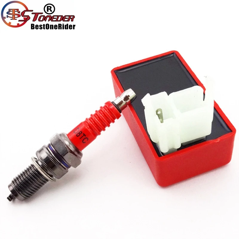 STONEDER зажигания AC CDI коробка свеча зажигания D8TC для 150cc 200cc 250cc двигателя китайский квадроцикл питбайк мотоцикл
