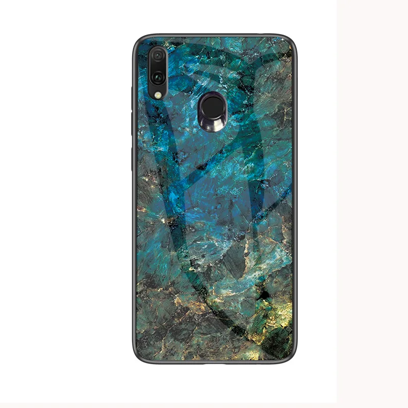 Чехол для samsung Galaxy A20e, мраморный, глянцевый, закаленное стекло, силиконовый, противоударный, жесткий чехол для телефона, для samsung Jean2, чехол, 5,8 дюйма - Цвет: Emerald color