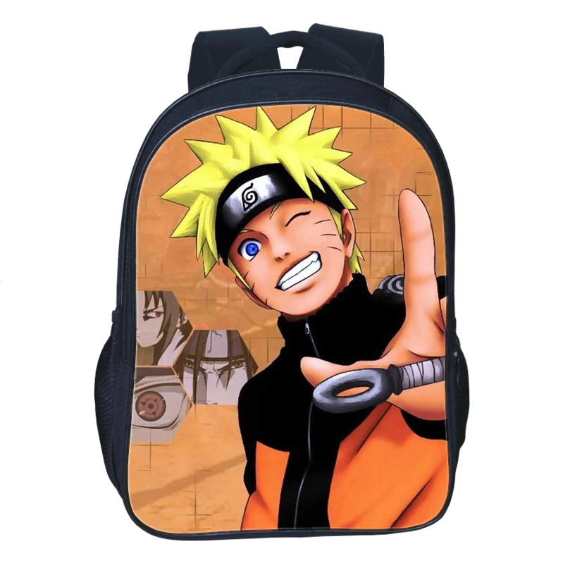 1pc 025 16 дюймов Аниме Uzumaki Наруто рюкзак для подростков девочек мальчиков книга дорожная сумка Детские школьные рюкзаки Карандаш сумка наборы - Цвет: 1pc 025