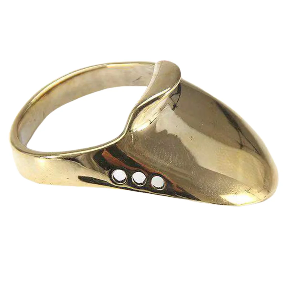

Painless Wrist Traditional Finger Protector Archery Thumb Ring Sport Hunting Brass Outdoor Safe Catapult Bow Arrow Accessories