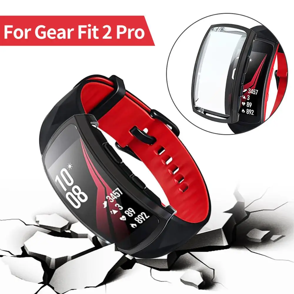 Мягкий устойчивый к царапинам чехол для часов Samsung Gear Fit 2 Pro Чехол SM-R360/R365 защитная