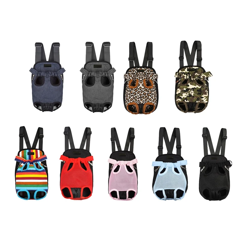 Fashion Color Dog Carriers Durable Travel Dog Bag Backpack Breathable Pet Bag Pet Puppy Carrier Christmas Gifts