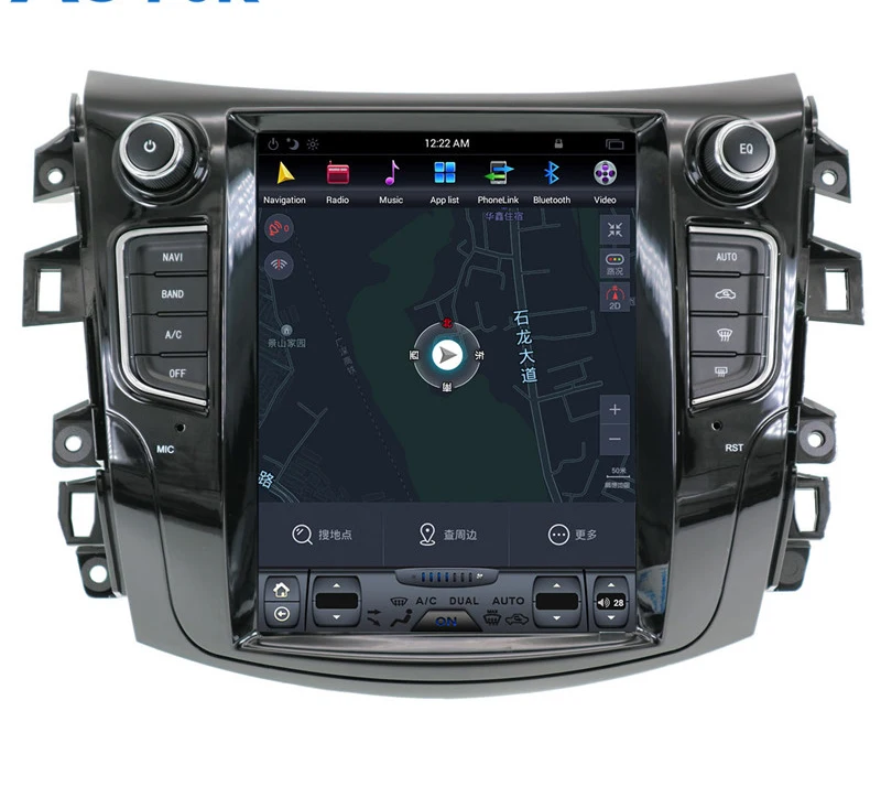 Perfect 10.4" tesla style vertical screen android 8.1 Six core Car GPS radio Navigation for Nissan Navara NP300 Terra Renault Alaskan 4