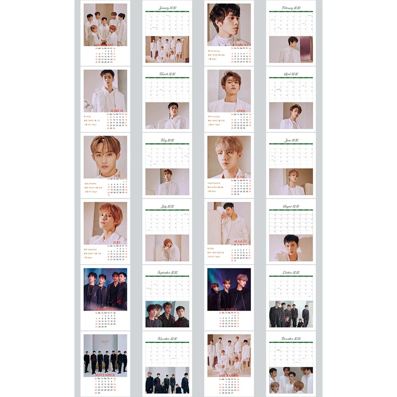Kpop WayV цифровой альбом Настольный календарь модный K-POP NCT WayV мини-календарь коллекция фанатов подарки Прямая поставка