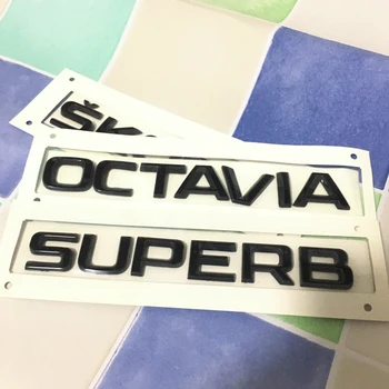 

Black Auto Car Displacement Sticker For Volkswaegn VW Skoda SUPERB OCTAVIA YETI FABIA KODIAQ KAMIQ RAPID SKODA Trunk Sticker