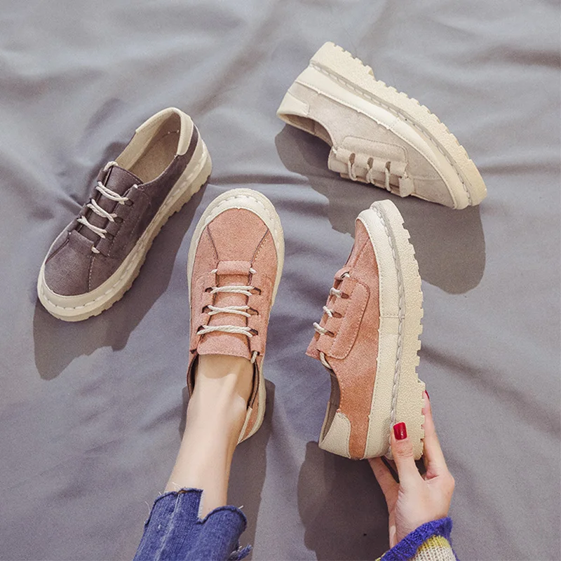 

2019 Fashion Women's Nurse Shoes Flats Autumn Clogs Platform All-Match Round Toe Casual Female Sneakers Modis Cross Nursing
