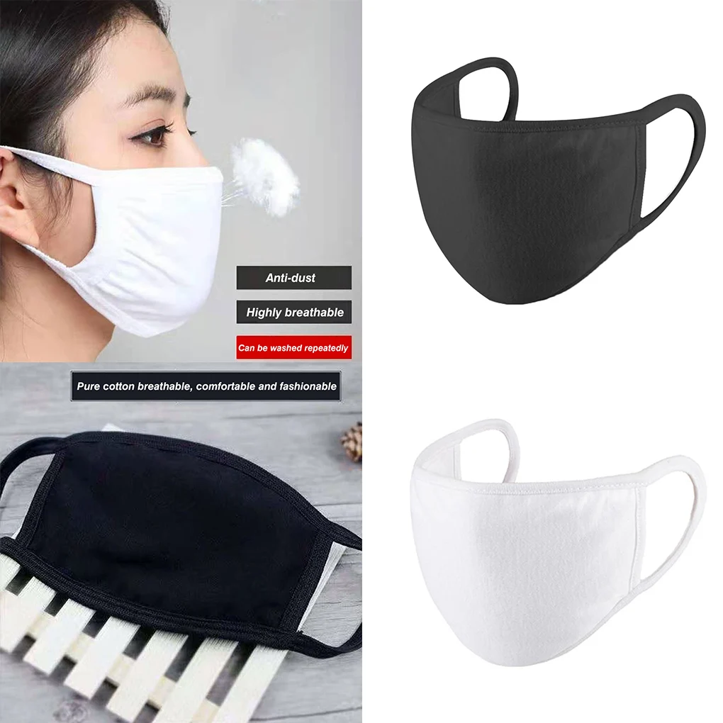 Men Women Unisex Solid Mask Sun Protection Dust-proof Full Face Mouth Cover Mask
