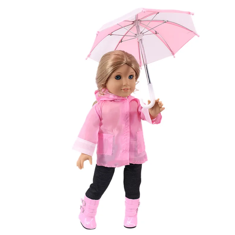 Raincoat Suit Pcs/Set=Jacket+Hat+Pants Fit 18 Inch American&43