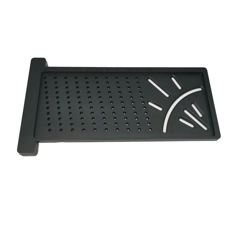 ABS черный угол измерения деревообрабатывающая линейка прочный инженерный измерительный точечный измерительный прибор Практичный Прочный металлообрабатывающий измерительный прибор
