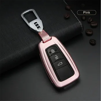 

Alloy Car Key Cover with Keychain For Toyota Camry Avalon Corolla RAV4 CHR Land Cruiser Prado Prius CROWN Auris Avensis Verso IM