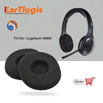 

EarTlogis Sponge Replacement Ear Pads for Logitech H800 H-800 H 800 Headset Parts Foam Cover Earbud Tip Pillow