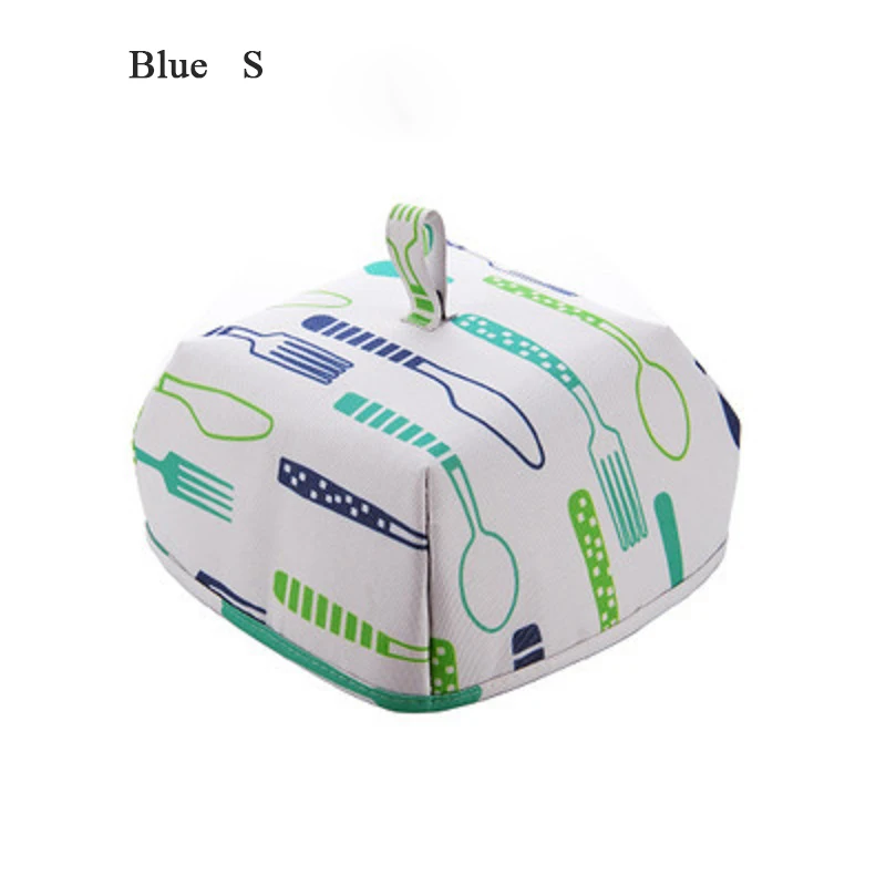 Blue Carrywon 1 шт. Новая креативная Складная крышка Крышка для стола для посуды термоизоляционный для продуктов Настольная Крышка для еды алюминиевая фольга пищевая Пылезащитная крышка - Цвет: Blue