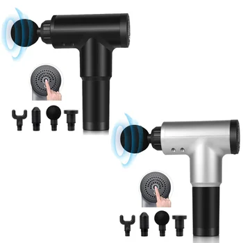 

Muscle Massage Gun Handheld Deep Tissue Massager Therapy Gun Tool with 4 Different Heads for Woman Man Athletes Pain Relief