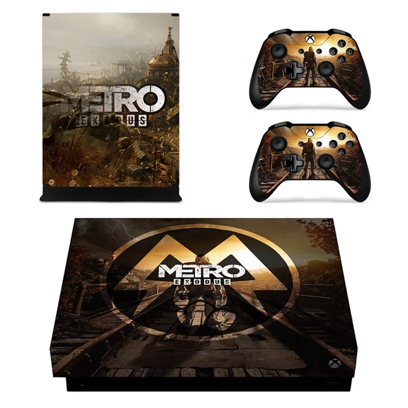 Metro Exodus полное покрытие для игры кожная консоль и наклейка на контроллер для Xbox One X консоль+ контроллер кожи наклейки Винил