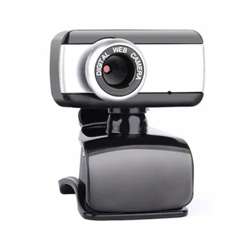 

USB 2.0 Computer Webcam Camera High-definition Compatible Laptop Camera with Built-in Microphone Flexible Rotation Design Camera