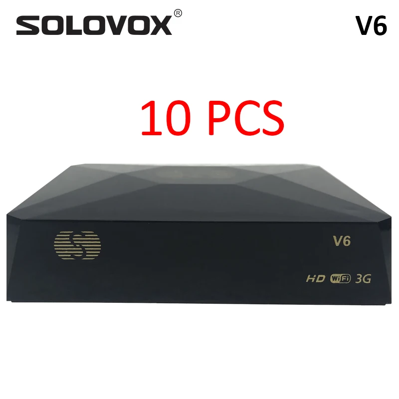 Мини HD DVB S2 спутниковый ТВ-ресивер SOLOVOX S V6 10 шт. поддержка M3U MARSX декодер Xtream USB WiFi 3G